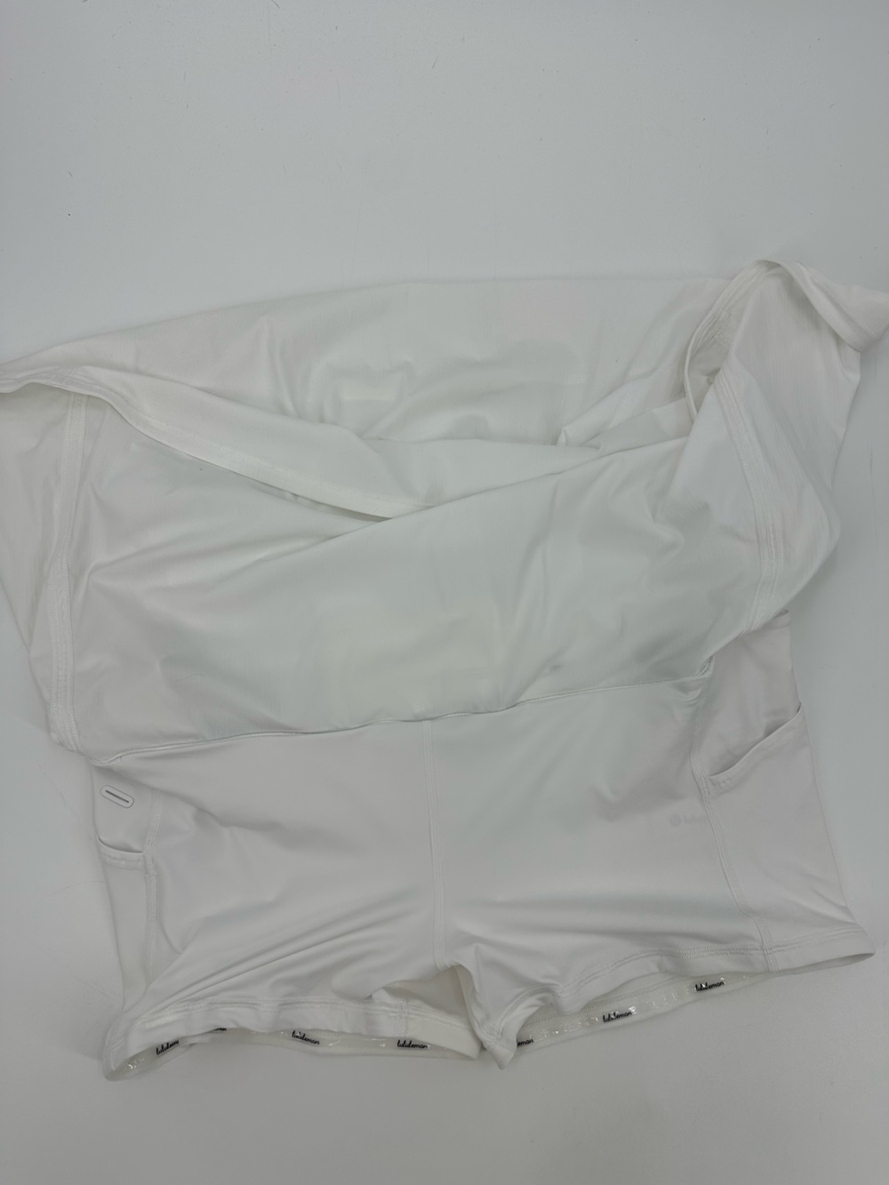 NWT lululemon athletica White Pace Rival Extra Long Performance Skort - Picture 14 of 16